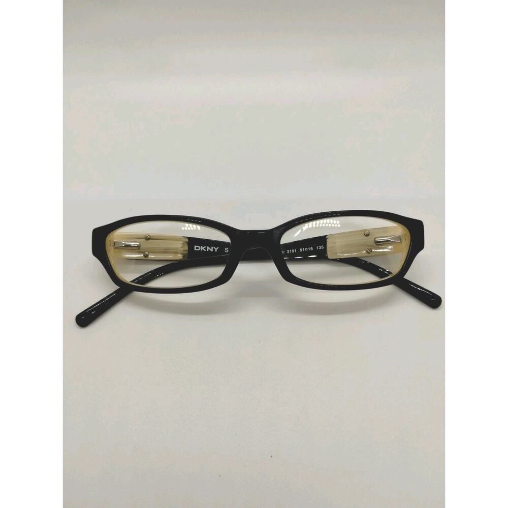 DKNY DY 4589 3191 Eyeglasses Frames Womens Black Ivory 51-16-135